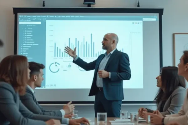 Illustration représentant l'impact de la formation professionnelle sur la croissance du secteur logistique au Maroc, avec des travailleurs formés et des équipements modernes.