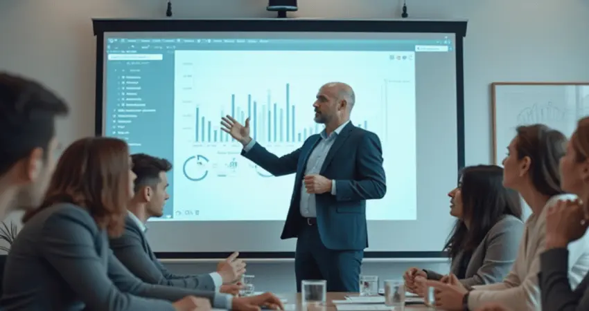 Illustration représentant l'impact de la formation professionnelle sur la croissance du secteur logistique au Maroc, avec des travailleurs formés et des équipements modernes.